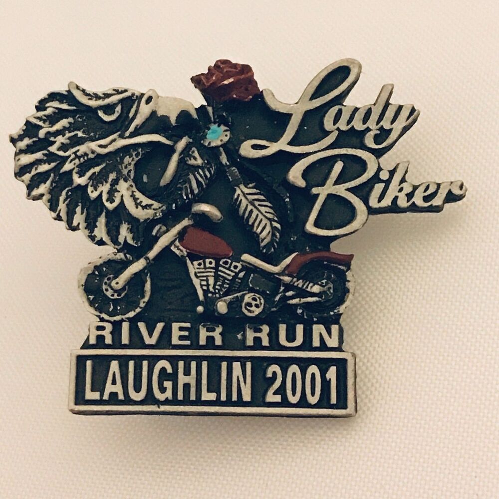 #9790 Lady Eagle Sturgis Rose Pin
